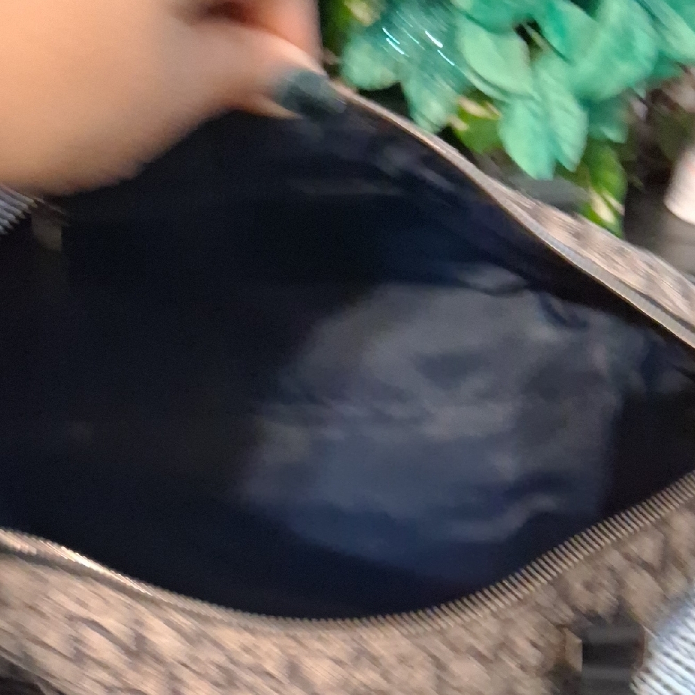 Dior Vintage Navy and Gray Trotter Boston Bag. - Picture 3 of 6